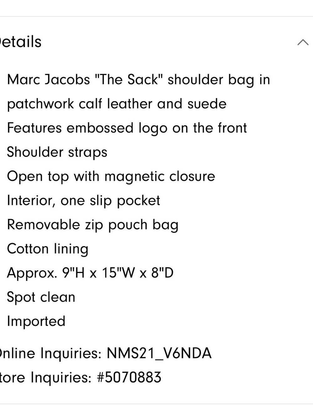Marc Jacobs The Suede Patchwork Sack Bag - Picture 11 of 12